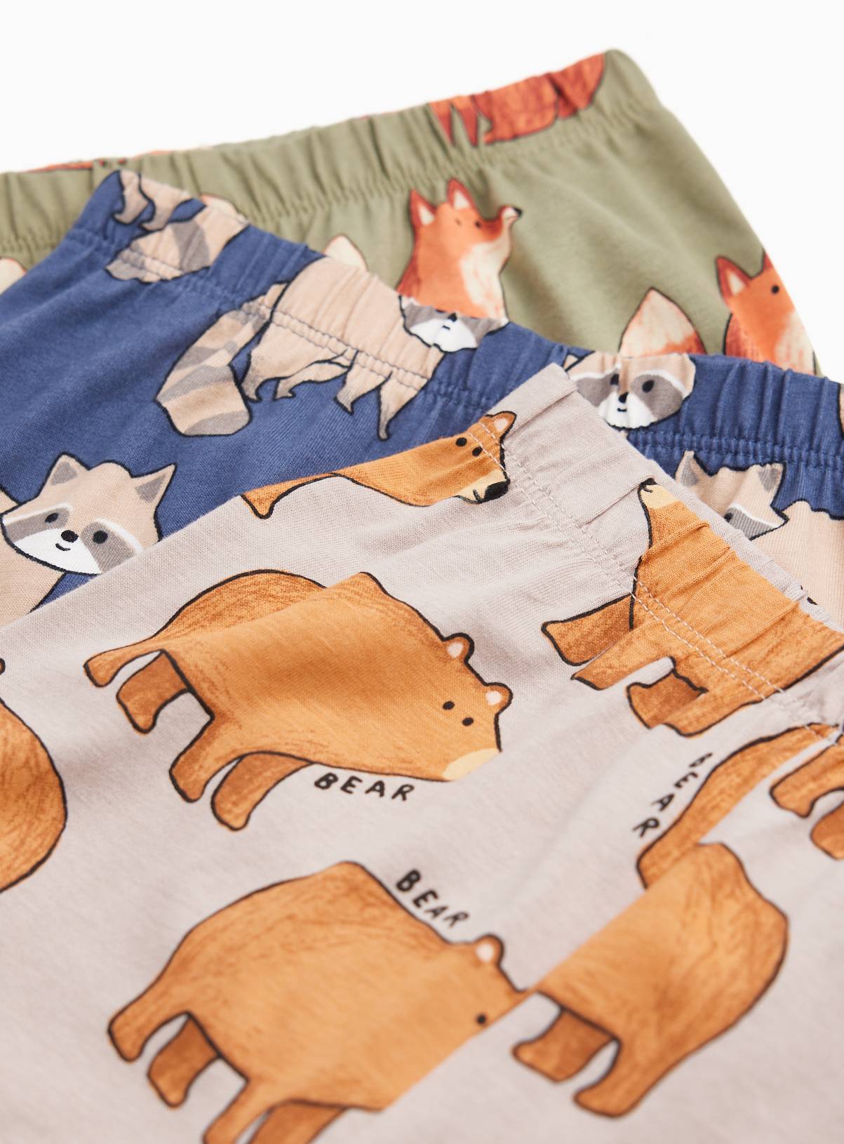 Multi Woodland Animal Print Pyjama Sets 5-Pack 4-5 years - Image 2